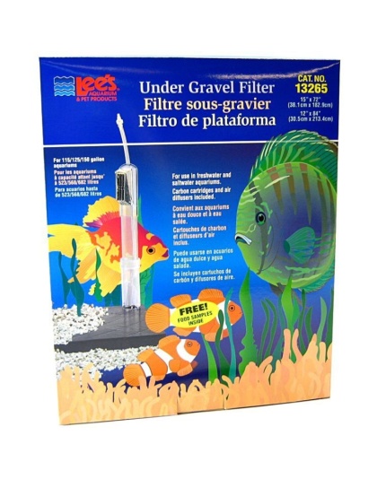 Lees Original Undergravel Filter - 72" Long x 15" Wide or 84" Long x 12" Wide (115-150 Gallons)