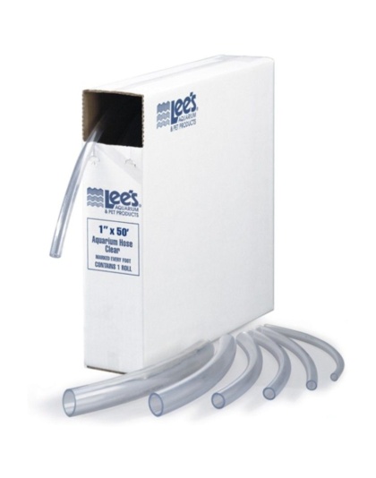 Lees Aquarium Tubing - Clear - 50' Long Tube (1" Diameter Tubing)