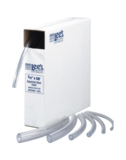 Lees Aquarium Tubing - Clear - 50' Long Tube (3/4" Diameter Tubing)