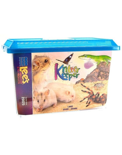 Lees Kritter Keeper with Lid - Large - 14.5"L x 8.75"W x 9.75"H
