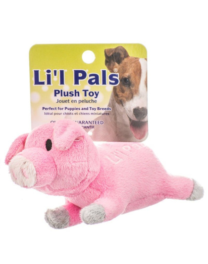 Lil Pals Ultra Soft Plush Dog Toy - Pig - 5.5" Long