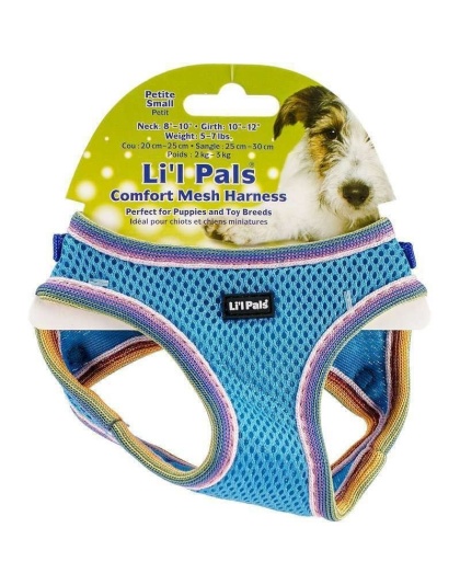 Li'l Pals Comfort Mesh Harness Blue Lagoon - Small (Neck: 8-10")
