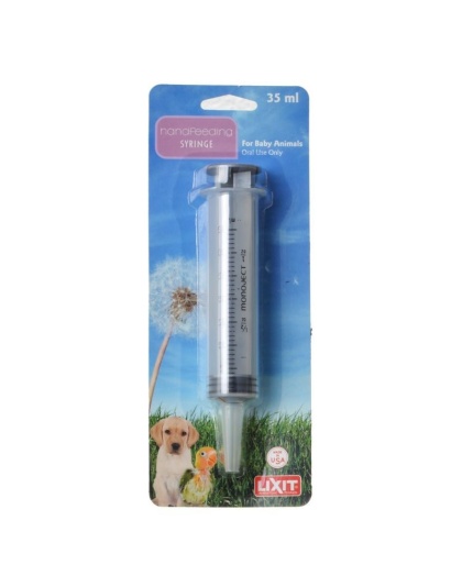 Lixit Hand Feeding Syringe for Baby Animals - 35 ml Hand Feeding Syringe