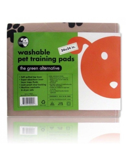 Lola Bean Washable Pet Training Pads - 24" Long x 24" Wide (2 Pack)