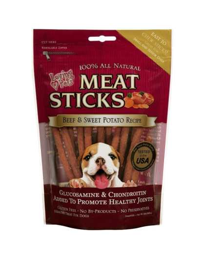 Loving Pets Meat Sticks Dog Treats - Beef & Sweet Potato - 5 oz