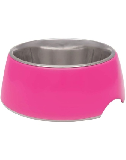 Loving Pets Hot Pink Retro Bowl  - 1 count - X-Small