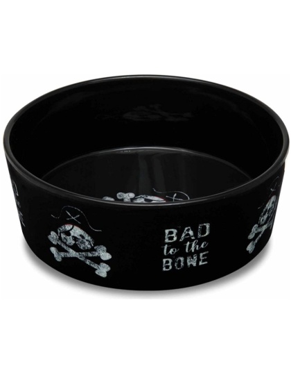 Loving Pets Dolce Moderno Bowl Bad to the Bone Design - Small - 1 count