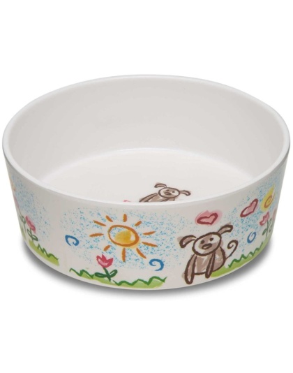 Loving Pets Dolce Moderno Bowl Puppy Forever Design - Small - 1 count