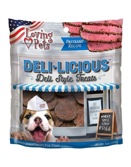 Loving Pets Deli-Licious Deli Style Treats Pastrami Recipe - 6 oz