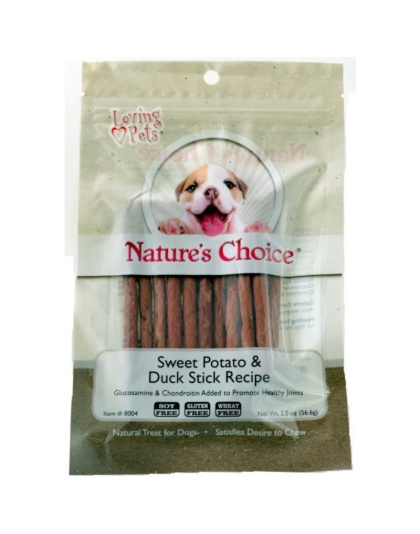 Loving Pets Nature's Choice Sweet Potato & Duck Meat Sticks - 2 oz