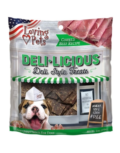 Loving Pets Deli-Licious Deli Style Treats Corned Beef Recipe - 6 oz