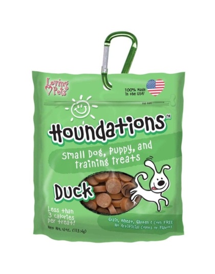 Loving Pets Houndations Training Treats - Duck - 4 oz