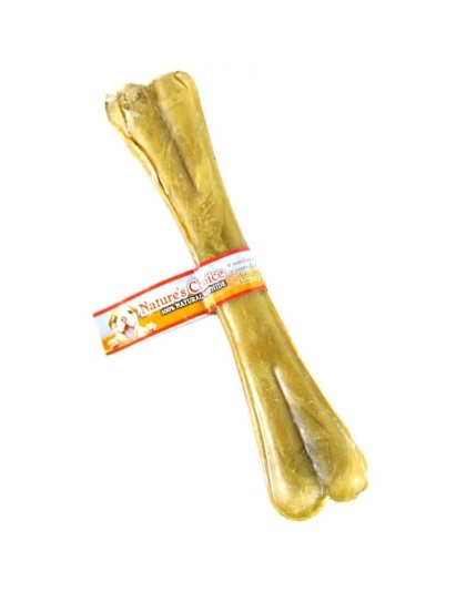 Loving Pets Nature's Choice 100% Natural Rawhide Pressed Bones - 12" Long (1 Bone)