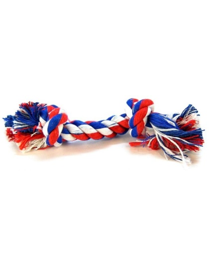 Flossy Chews Colored Rope Bone - Mini (6" Long)