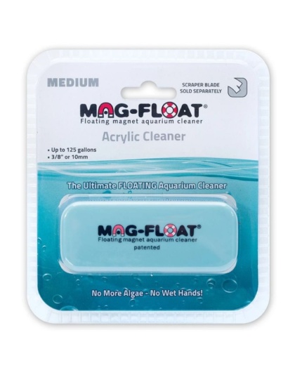 Mag Float Floating Magnetic Aquarium Cleaner - Acrylic - Medium (130 Gallons)