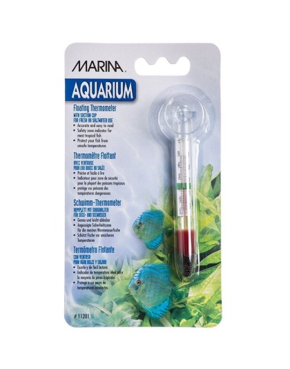 Marina Floating Thermometer with Suction Cup - Small Thermometer with Suction Cup