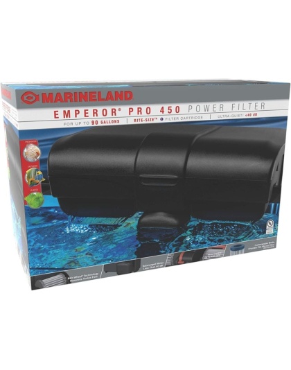 Marineland Emperor PRO Power Filter - 450 ( 450 gph - 90 gal tank)