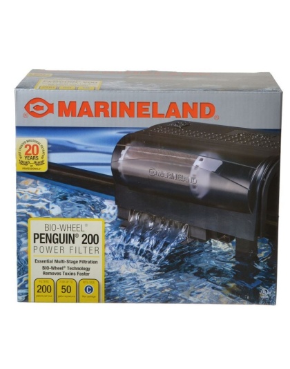 Marineland Penguin Bio Wheel Power Filter - Penguin 200B - 200GPH (50 Gallon Tank)