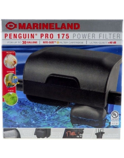 Marineland Penguin PRO Power Filter - 175 gph - 30 gallon tank