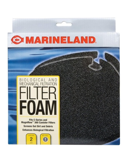 Marineland Rite-Size T Filter Foam - Fits C360 (2 Pack)