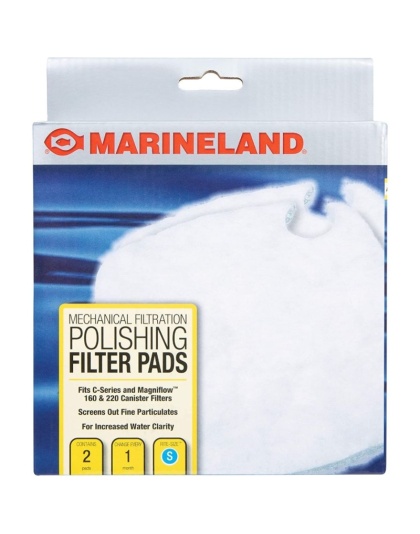 Marineland Polishing Filter Pads for C-Series Canister Filters - Fits C160 & C220 (2 Pack)