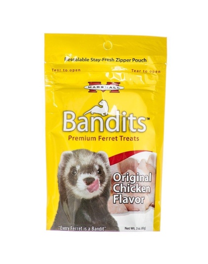 Marshall Bandits Premium Ferret Treats - Chicken Flavor - 4 oz