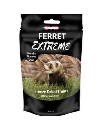 Marshall Ferret Extreme Munchy Minnows Freeze Dried Ferret Treat - .3 oz