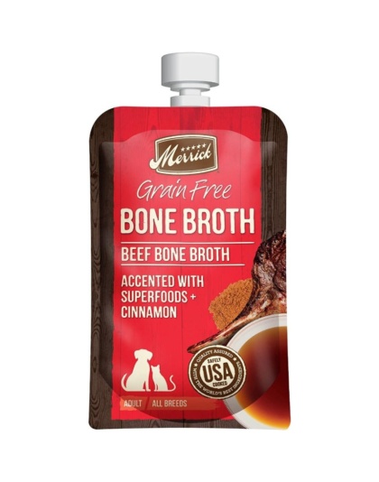 Merrick Grain Free Bone Broth Beef Recipe - 7 oz