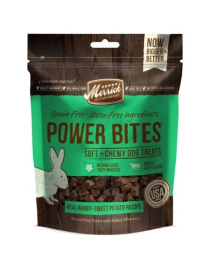Merrick Grain Free And Gluten Free Dog Treats with Real Rabbit And Sweet Potato - 6 oz