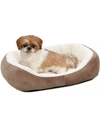 MidWest Quiet Time Boutique Cuddle Bed for Dogs Taupe - Small - 1 count