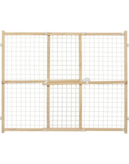 MidWest Wire Mesh Wood Presuure Mount Pet Safety Gate - 32" tall - 1 count