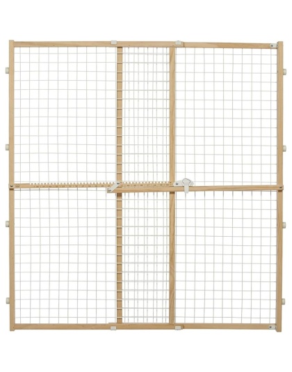 MidWest Wire Mesh Wood Presuure Mount Pet Safety Gate - 44" tall - 1 count