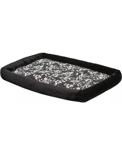 MidWest Quiet Time Bolster Bed Floral for Dogs - Small - 1 count