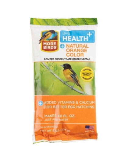 More Birds Health Plus Natural Orange Oriole Nectar Powder Concentrate  - 8 oz