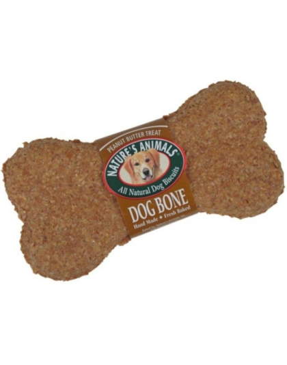 Natures Animals All Natural Dog Bone - Peanut Butter Flavor - 24 Pack