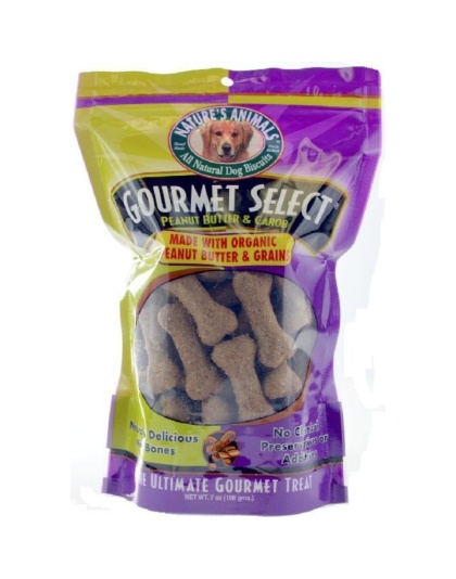 Natures Animals Gourmet Select Peanut Butter and Carob Mini - 7 oz