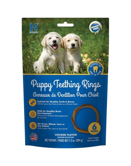 N-Bone Grain Free Puppy Teething Rings - Chicken Flavor - 6 Count