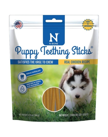 N-Bone Puppy Teething Treats - Chicken Flavor - 3.74 oz