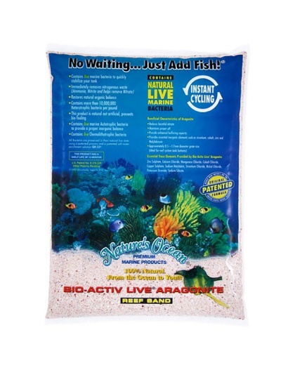 Nature's Ocean Samoa Pink Bio-Activ Live Aragonite Reef Sand - 20 lbs (0.5-1.7 mm Grain)