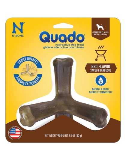 N-Bone Quado Dog Treat BBQ Flavor Average Joe - 1 count
