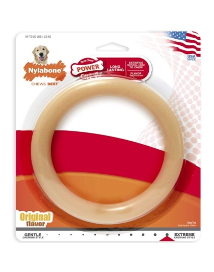 Nylabone Dura Chew Original Dog Ring - Chicken Flavor - Giant (1 Pack)