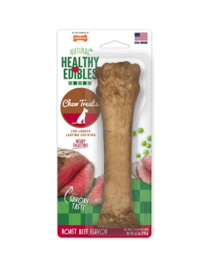 Nylabone Healthy Edibles Wholesome Dog Chews - Roast Beef Flavor - Souper (1 Pack)