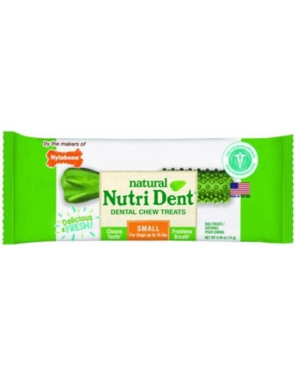 Nylabone Natural Nutri Dent Fresh Breath Limited Ingredients Small Dog Chews - 1 count