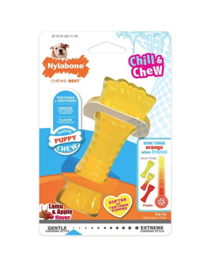 Nylabone Puppy Chew Color Changing Chill N Chew Bone - Mini Souper - 1 count
