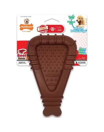 Nylabone Power Chew Arch Bone Dental Toy Beef Flavor - 1 count