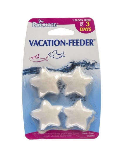 Penn Plax 3 Day Feeding Blocks - Star Shaped - 4 Pack