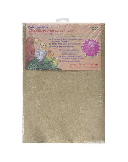 Penn Plax Calcium Plus Gravel Paper for Caged Birds - 11in. x 17in. - 7 Pack