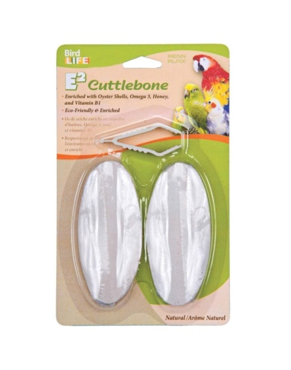 Penn Plax Bird Life E2 Natural Cuttlebone - 2 Count