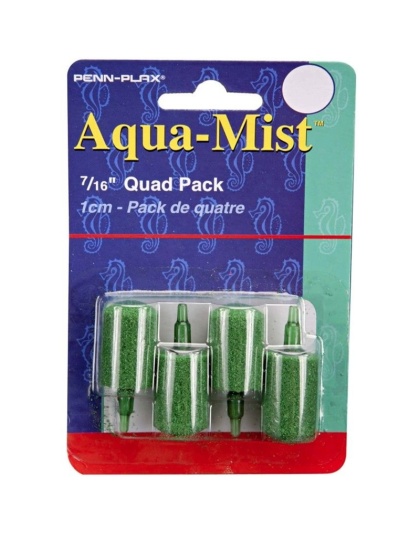 Penn Plax Aqua-Mist Cylinder Airstone - 7/16" Long Airstone (4 Pack)