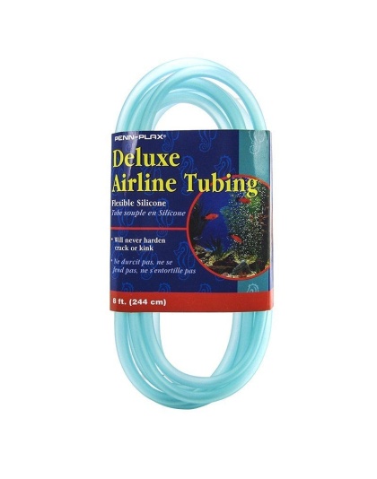 Penn Plax Delux Airline Tubing - Silicone - 8' Long x 3/16" Diameter